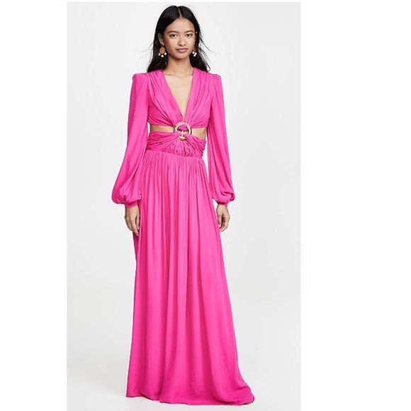 PatBo Dresses & Skirts - PatBo neon cutout gown